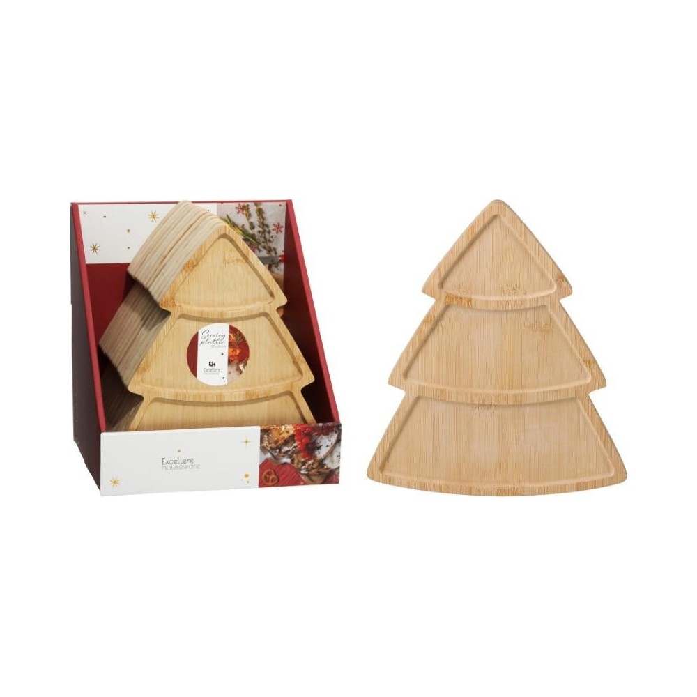 VASSOIO LEGNO FORMA ALBERO H.25